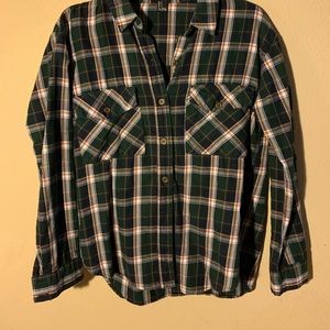 Dark green flannel
